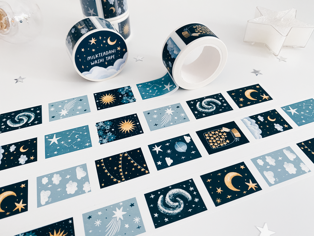 Washi Tape - 25MM Celestial Illustrations