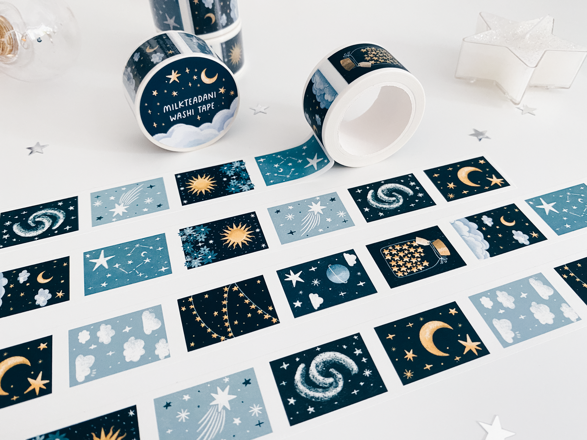 Washi Tape - 25MM Celestial Illustrations