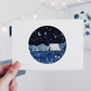 Postcard - Watercolor Camping Galaxy Skies