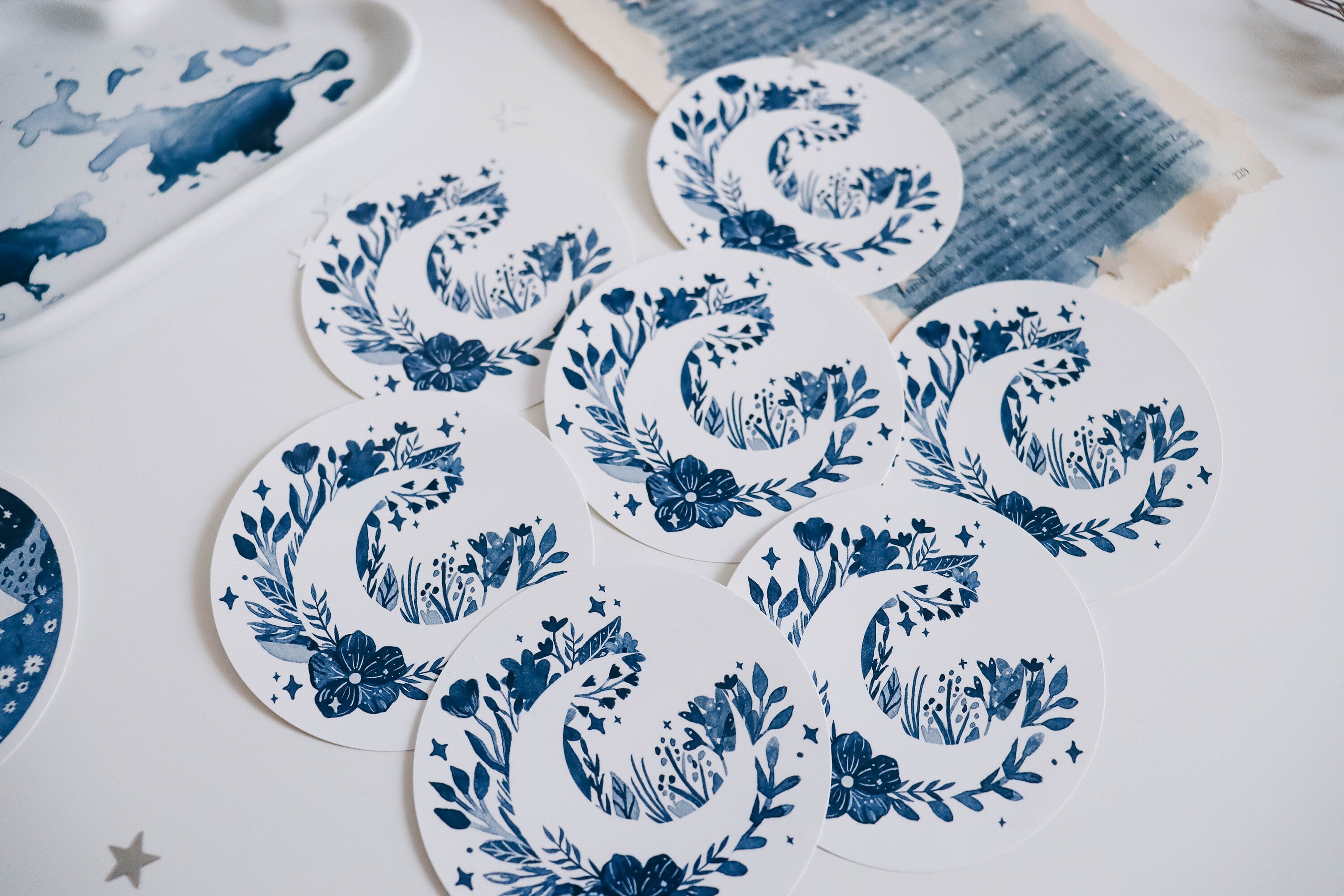 Sticker - Watercolor Moon