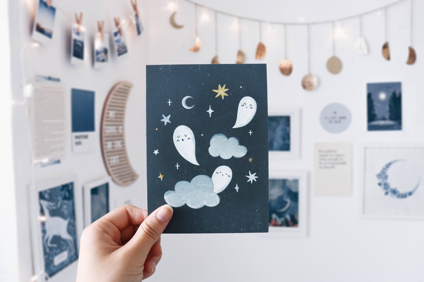 Postcard - Cute Ghosts