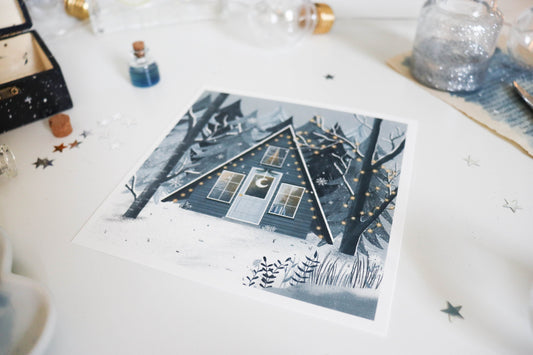 Art Print - Cabin in the Woods