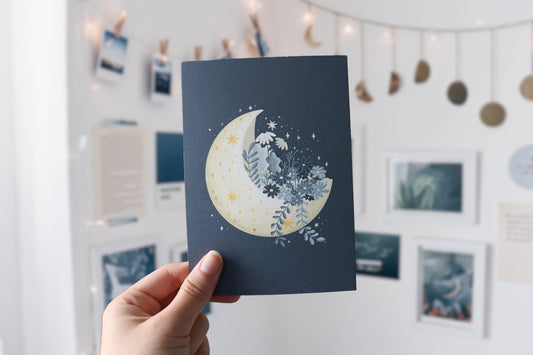 Postcard - Moon Flowers