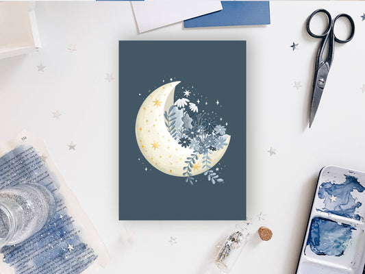 Postcard - Moon Flowers