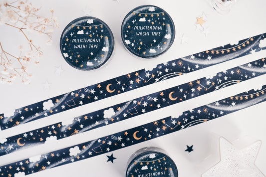 Washi Tape - 15MM Galaxy Starry Night