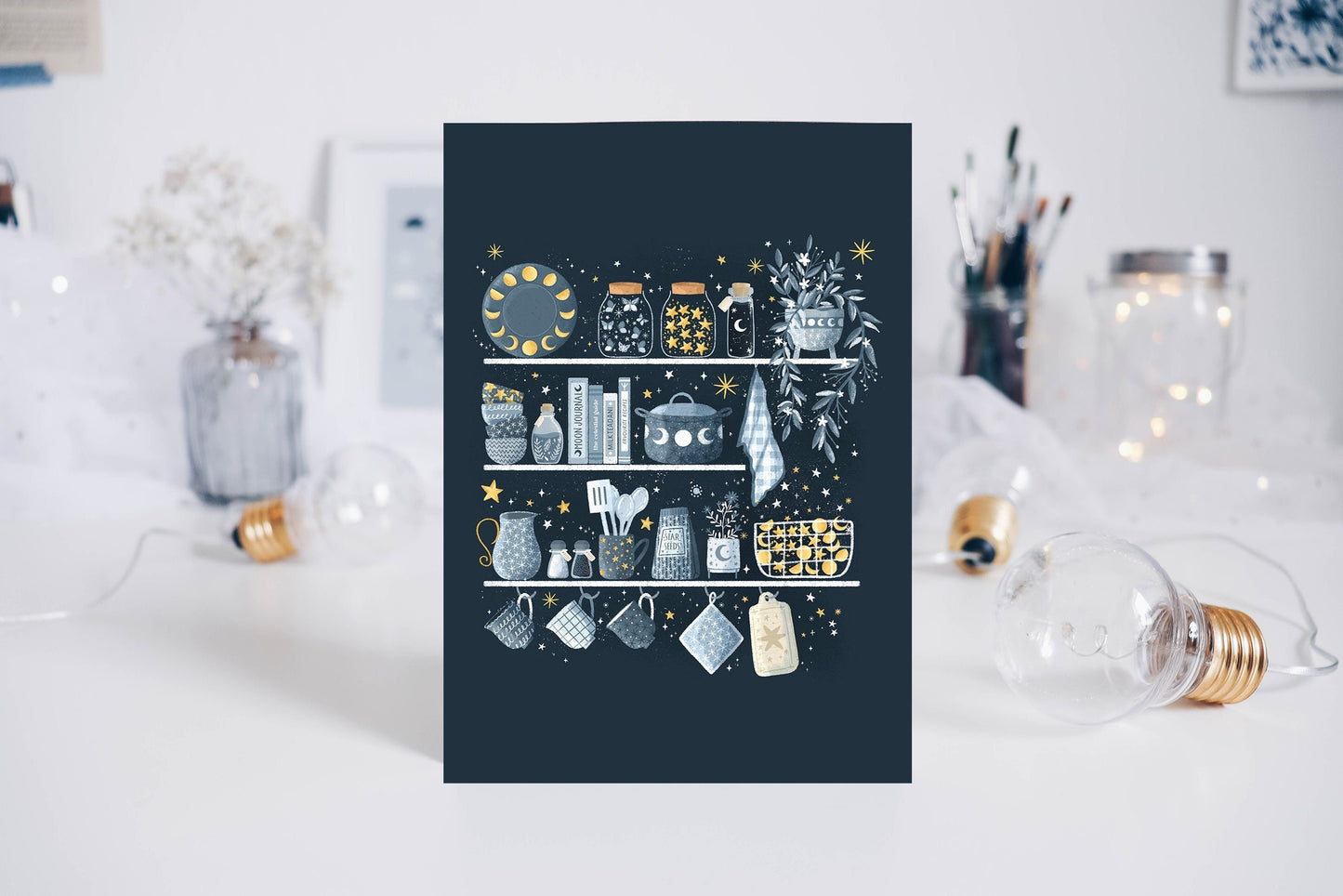 Postcard - Magic Kitchen Shelves