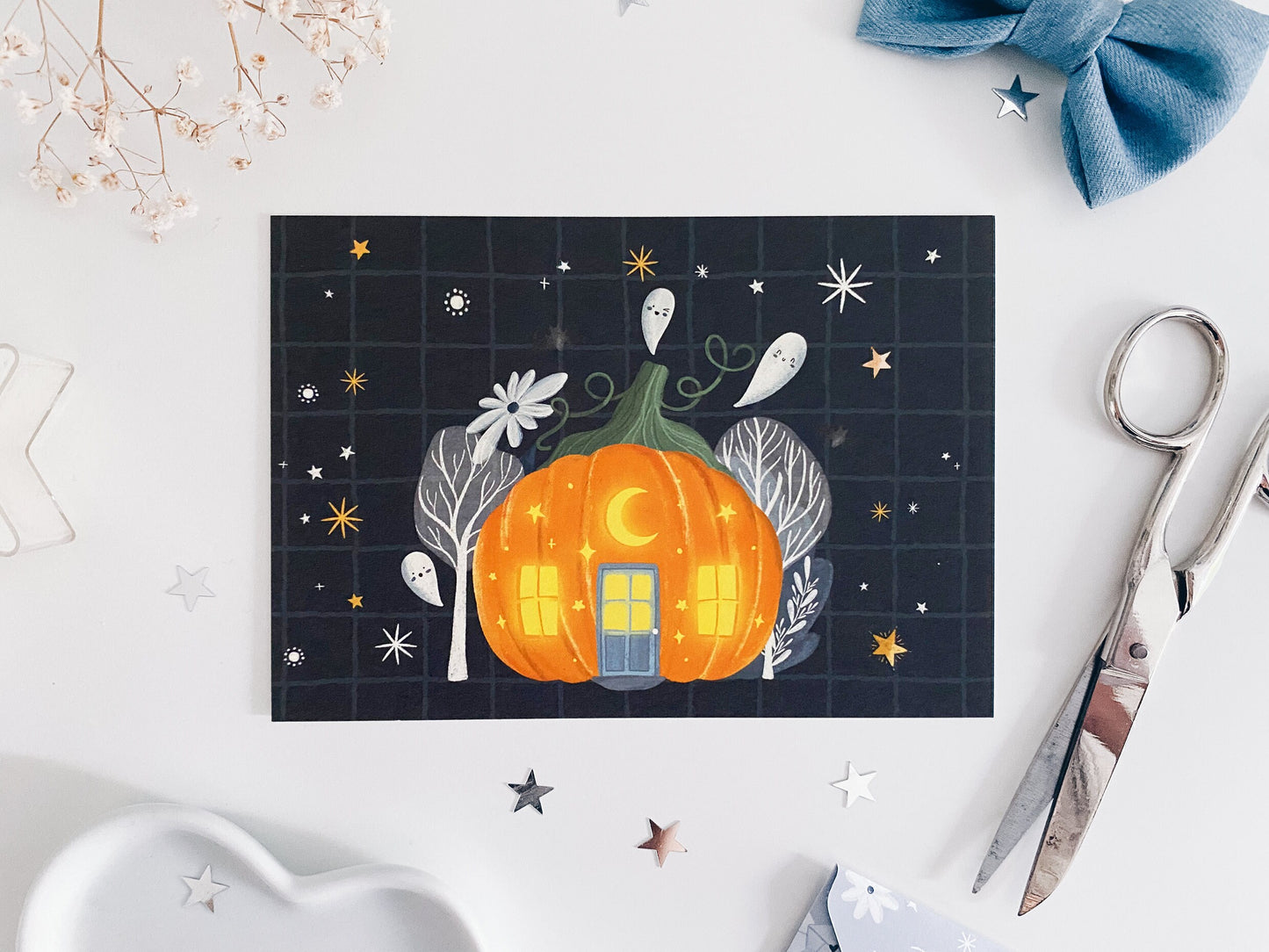 Postcard - Pumpkin House