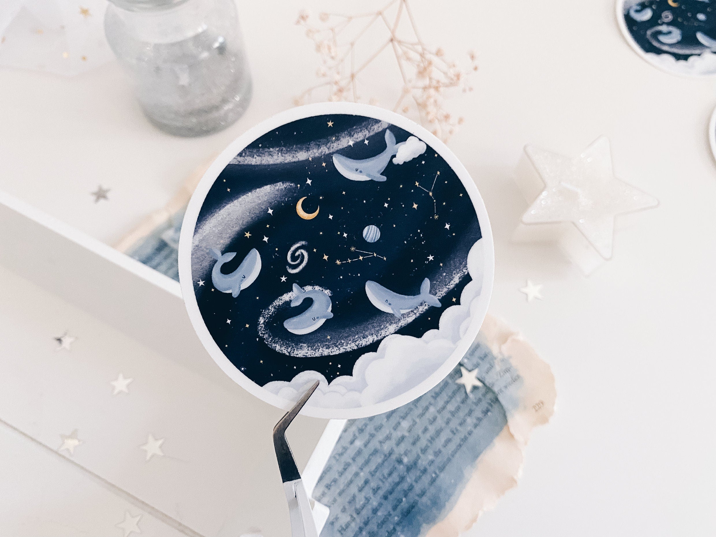 Sticker - Round Whale Sky