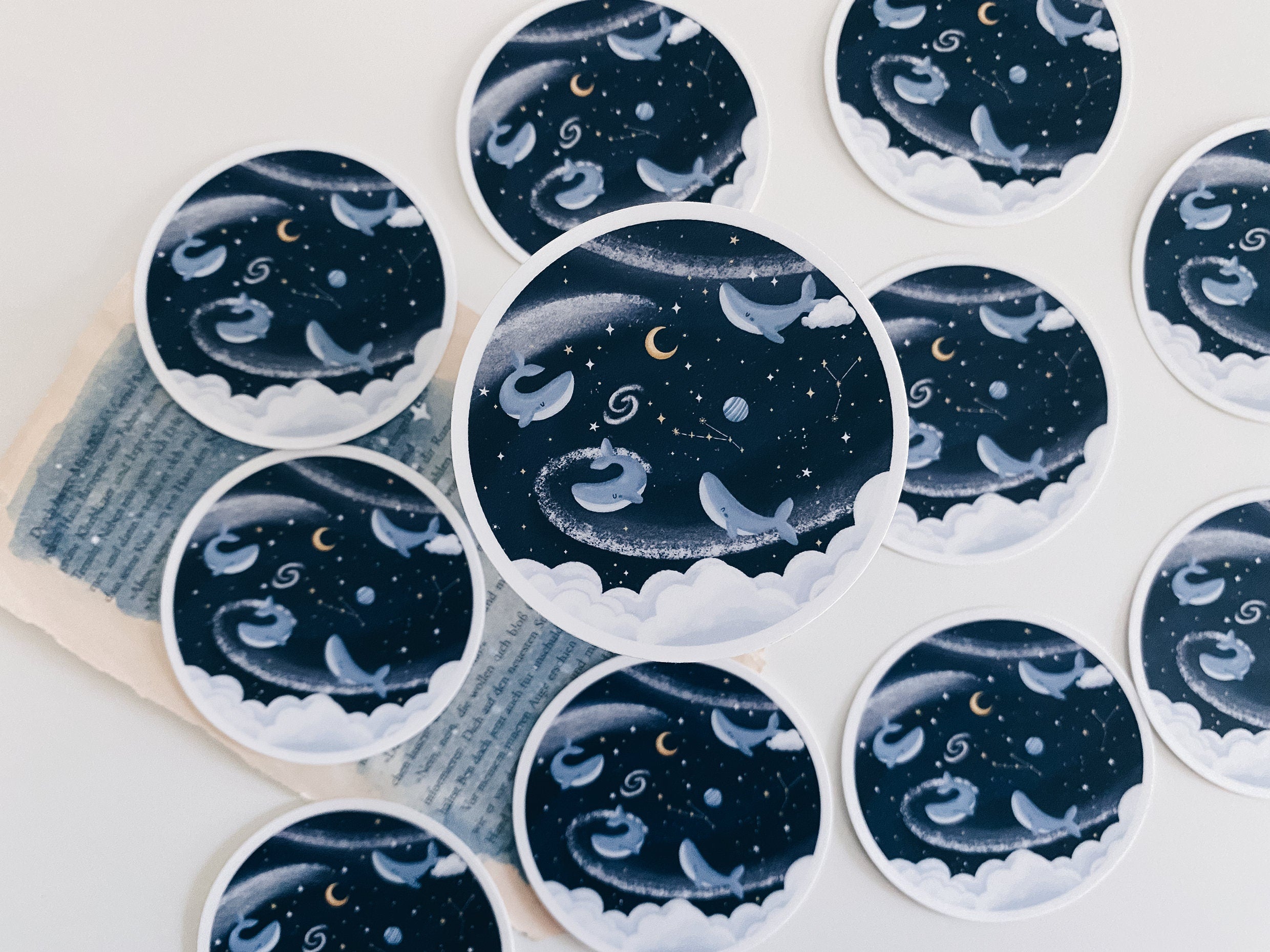 Sticker - Round Whale Sky