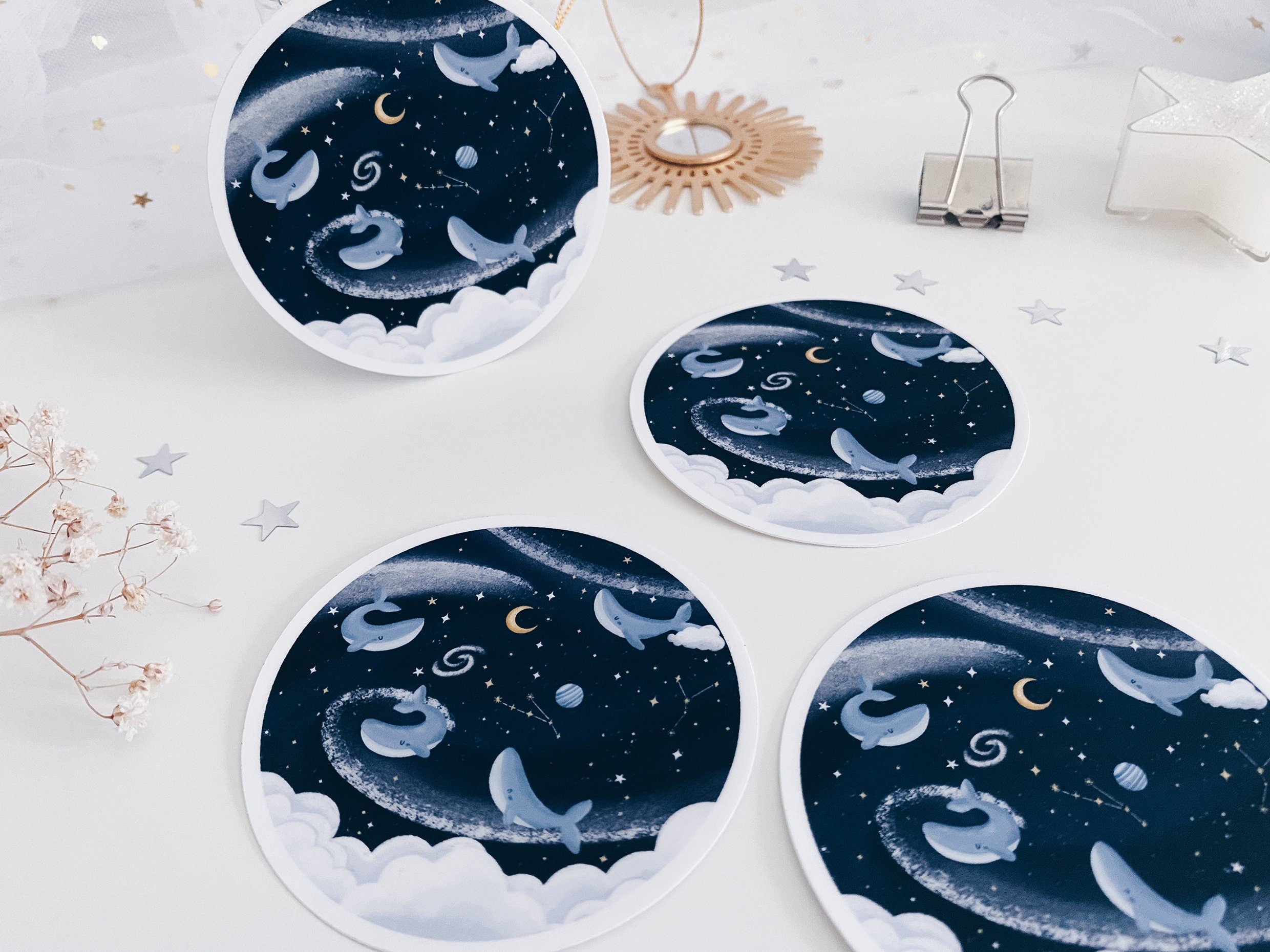Sticker - Round Whale Sky