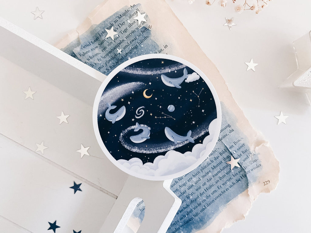 Sticker - Round Whale Sky
