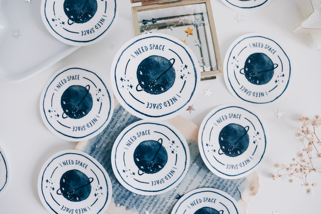Sticker - Watercolor I Need Space